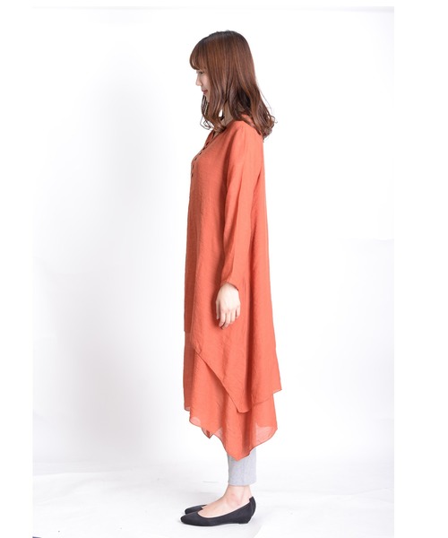 MARAI(マーライ)の「【MARAI】レイヤードワンピース(ワンピース・レディース・ブラック/レンガ/グリーン・XX-LARGE/LARGE)」の20枚目の写真