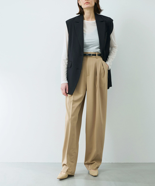 【新品未使用】ノーブル　リネンオックスベルテッドジレ　ベスト　23SS　ベルト 楽天市場】【人気！】 ジレ 夏 レディース 薄手 ノーカラー