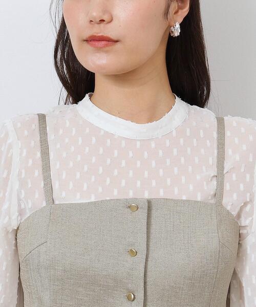 OPAQUE.CLIP（オペークドットクリップ）の「◆《美人百花掲載》ビスチェストラップジレ セットアップ対応【洗濯機洗い可】（ベスト・レディース・ベージュ系その他7/ブラック・38/40/42）」の6枚目の写真