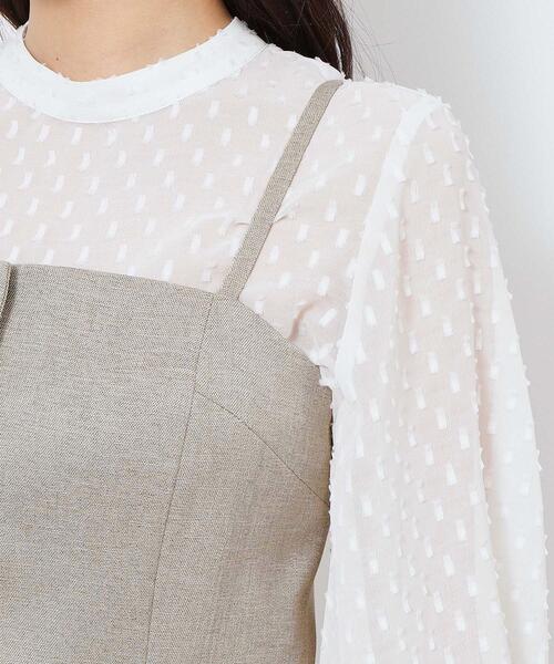 OPAQUE.CLIP（オペークドットクリップ）の「◆《美人百花掲載》ビスチェストラップジレ セットアップ対応【洗濯機洗い可】（ベスト・レディース・ベージュ系その他7/ブラック・38/40/42）」の7枚目の写真