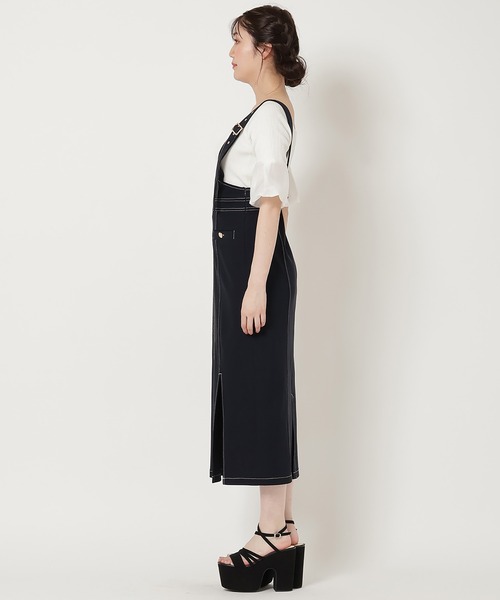 ♡新品タグ付♡23区テンセルストレッチ タイト スカートネイビーサイズ44 REDYAZEL（レディアゼル）の「ガムストレッチサス付きタイト