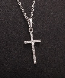 1004ST（イチマルマルヨンエスティ―）の「シルバー ゴールド クロス ネックレス（ネックレス・メンズ）」