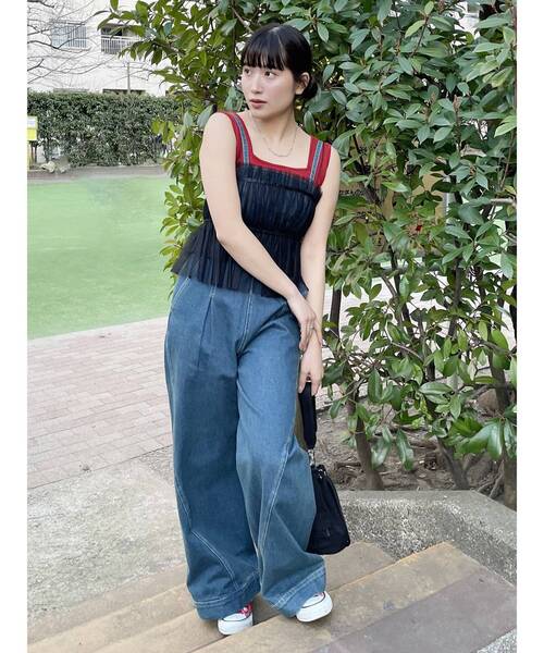 MURUA（ムルーア）の「デザインリブタンク（ニット/セーター・レディース・グレー/グリーン/レッド/ホワイト・FREE）」の19枚目の写真