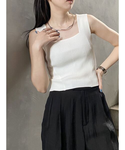 MURUA ムルーア シアーシャツ ＆ ニットタンク 新品未使用品 ニットタンク×シアーシャツSET[品番：MKSW0032488]｜MURUA