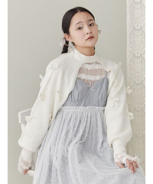 merry jenny（メリージェニー）の「ニットリボンスリーブ