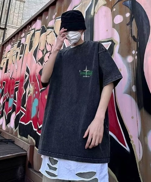 ARCHIVER（アーカイバ）の「【Bl】ピグメントプリントTEE（Tシャツ/カットソー・メンズ・ブラック・MEDIUM/LARGE）」の2枚目の写真