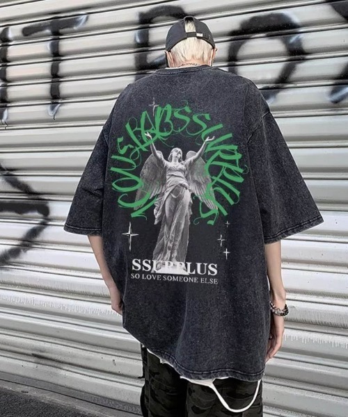 ARCHIVER（アーカイバ）の「【Bl】ピグメントプリントTEE（Tシャツ/カットソー・メンズ・ブラック・MEDIUM/LARGE）」の3枚目の写真