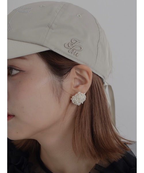 JUMELLE（ジュメロ）の「seed pearl pierce（ピアス（両耳用）・レディース・ホワイト・FREE）」の3枚目の写真