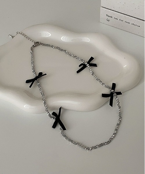 WEGO（ウィゴー）の「WEGO/リボンチョーカー（チョーカー・レディース・ブラック/ホワイト・FREE）」の5枚目の写真