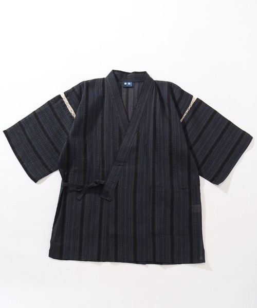 Art re A select(アトリエセレクト)の「-Jinbei-甚平セットアップ(浴衣・メンズ・チャコール/ネイビー/ブラック/グレー・M/LL/L)」の22枚目の写真
