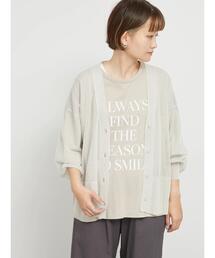 sm2rhythm | 【接触冷感】シアーニットチュニックカーディガン(カーディガン/ボレロ)