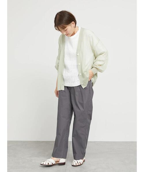 sm2rhythm（サマンサモスモスリズム）の「【接触冷感】シアーニットチュニックカーディガン（カーディガン/ボレロ・レディース・グレー/チャコールグレー/ミント・F）」の7枚目の写真