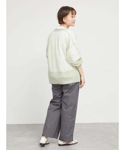 sm2rhythm（サマンサモスモスリズム）の「【接触冷感】シアーニットチュニックカーディガン（カーディガン/ボレロ・レディース・グレー/チャコールグレー/ミント・F）」の8枚目の写真