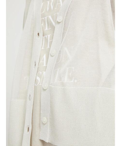 sm2rhythm（サマンサモスモスリズム）の「【接触冷感】シアーニットチュニックカーディガン（カーディガン/ボレロ・レディース・グレー/チャコールグレー/ミント・F）」の13枚目の写真