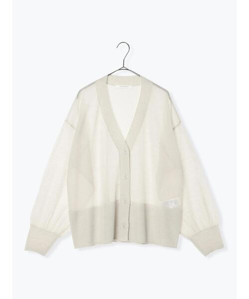 sm2rhythm（サマンサモスモスリズム）の「【接触冷感】シアーニットチュニックカーディガン（カーディガン/ボレロ・レディース・グレー/チャコールグレー/ミント・F）」の16枚目の写真