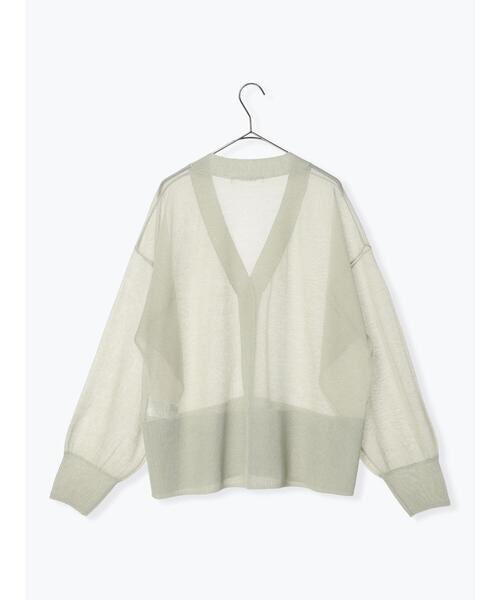 sm2rhythm（サマンサモスモスリズム）の「【接触冷感】シアーニットチュニックカーディガン（カーディガン/ボレロ・レディース・グレー/チャコールグレー/ミント・F）」の18枚目の写真