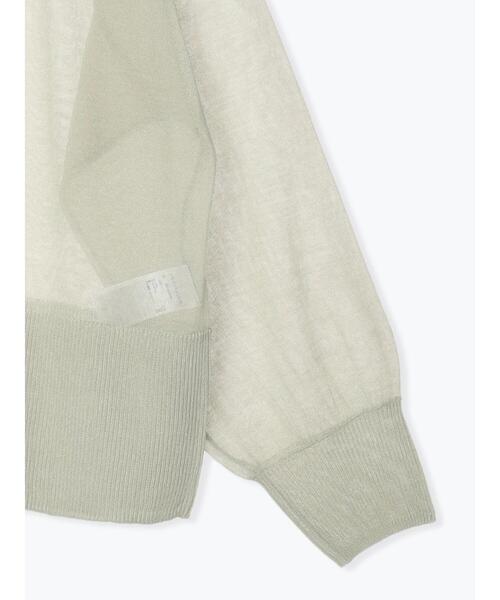 sm2rhythm（サマンサモスモスリズム）の「【接触冷感】シアーニットチュニックカーディガン（カーディガン/ボレロ・レディース・グレー/チャコールグレー/ミント・F）」の20枚目の写真