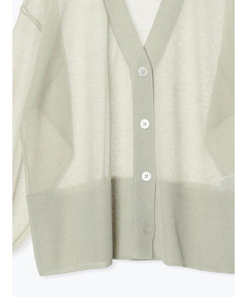 sm2rhythm（サマンサモスモスリズム）の「【接触冷感】シアーニットチュニックカーディガン（カーディガン/ボレロ・レディース・グレー/チャコールグレー/ミント・F）」の21枚目の写真