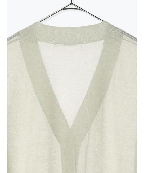 sm2rhythm（サマンサモスモスリズム）の「【接触冷感】シアーニットチュニックカーディガン（カーディガン/ボレロ・レディース・グレー/チャコールグレー/ミント・F）」の22枚目の写真