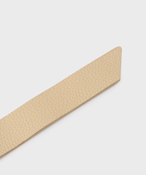 GALLEST(ギャレスト)の「◆スクエアバックルベルト(ベルト・レディース・ベージュ/ブラック・00)」の5枚目の写真