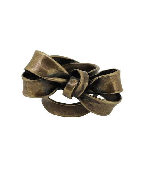 LOVE BY e.m. （ラブバイイーエム）の「ビッグリボンリング/レディース/バレエコア（リング・レディース・シルバー/ゴールド/ブラック/アンティークゴールド/アンティークシルバー/ピンク系その他・L/M/LL）」の6枚目の写真