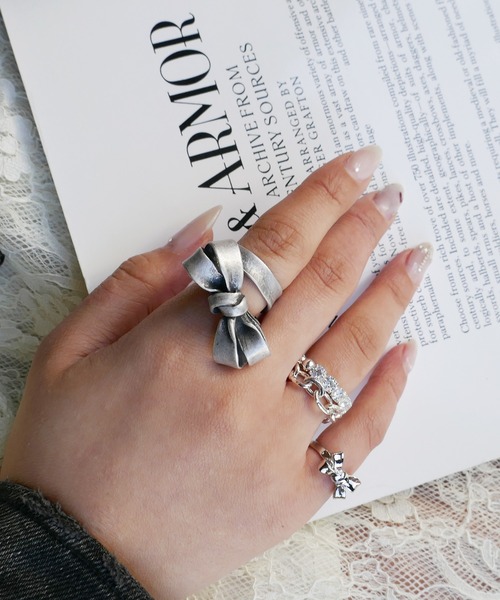 ビッグリボンリング/レディース/バレエコア（リング）｜LOVE BY e.m.