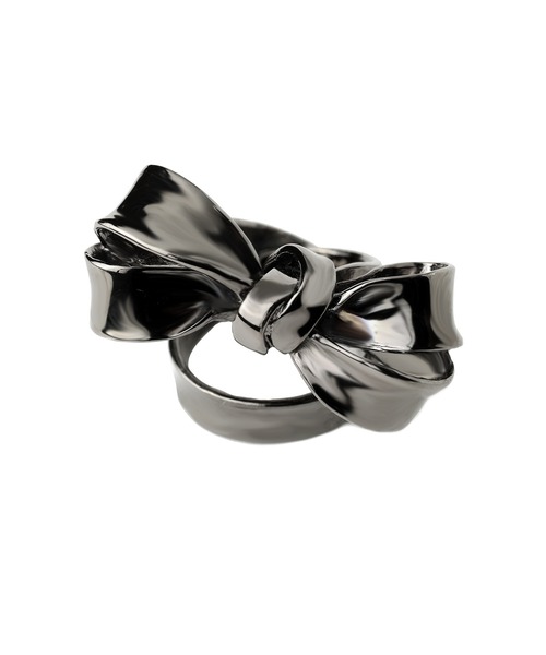 LOVE BY e.m. （ラブバイイーエム）の「ビッグリボンリング/レディース/バレエコア（リング・レディース・シルバー/ゴールド/ブラック/アンティークゴールド/アンティークシルバー/ピンク系その他・L/M/LL）」の22枚目の写真