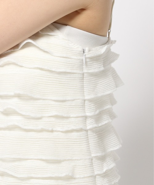 mysty woman（ミスティウーマン）の「ティアードキャミワンピース　128566（ワンピース・レディース・オフホワイト/ブラック・FREE）」の16枚目の写真