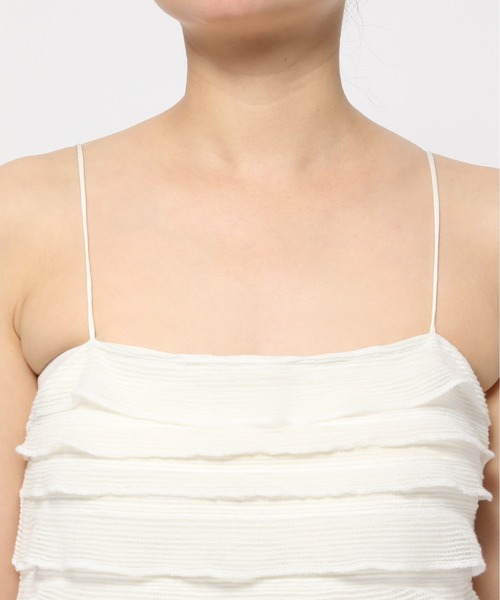 mysty woman（ミスティウーマン）の「ティアードキャミワンピース　128566（ワンピース・レディース・オフホワイト/ブラック・FREE）」の17枚目の写真