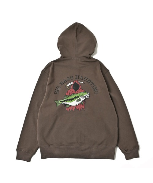 BIG BASS HAUNTING ZIP Hoodie(Charcoal)（パーカー
