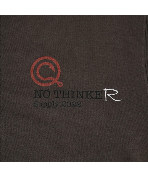 BIG BASS HAUNTING ZIP Hoodie(Charcoal)（パーカー）｜NOTHINKER（ノーシンカー）