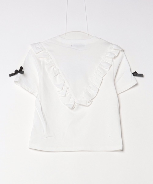 tシャツ 「TRAVAS TOKYO/トラバス トーキョー」フリルクロップドTシャツ レディース TRAVAS TOKYO tシャツ 「TRAVAS TOKYO/トラバス トーキョー