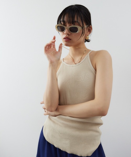 HANNE(アン)の「カップインアメスリタンク(タンクトップ・レディース・ホワイト/ブラック/ベージュ/チャコールグレー・FREE)」の22枚目の写真