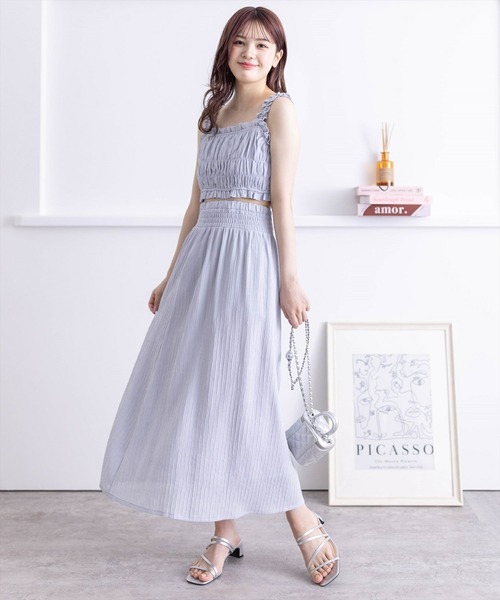 少し値引きしましたANDREA&Co.AUBREYサイドギャザーフレアスカート AUBREY】サイドギャザージャガードスカート – ANDREA&Co.