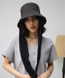 AZUL by moussy | シアーボーダーバケットハット(キャップ)