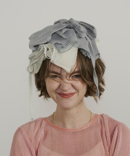 Unitage（ユニテージ）の「オーロラミニプリーツシアーTOPS（Tシャツ/カットソー・レディース・ライトブルー/ホワイト/ピンク・FREE）」の7枚目の写真