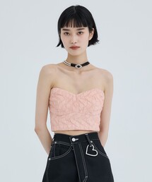 【TOGA PULLA/トーガプルラ】Taffeta quilting bra/ビスチェ