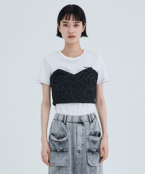 未使用品】TOGA PULLA ビスチェ ベルト ブルー 36 日本製