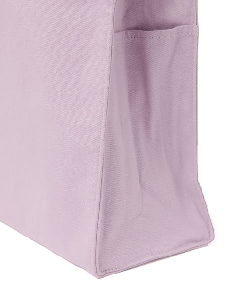 GLOBAL WORK（グローバルワーク）の「推しごとラインロゴテープトート/127404（トートバッグ・レディース・アイボリー/レオパード/パープル/ブラック/グレー系その他5・ONE SIZE）」の11枚目の写真