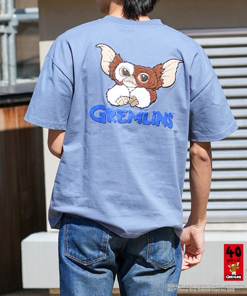 UNIIT（ユニット）の「グレムリン オリジナルデザインTシャツ ギズモ　ドロップショルダー ビッグシルエット　ユニセックス（Tシャツ/カットソー・メンズ・ホワイト系その他2/グレー系その他2/ブルー系その他/ベージュ系その他・X-LARGE/SMALL/MEDIUM/LARGE）」の4枚目の写真