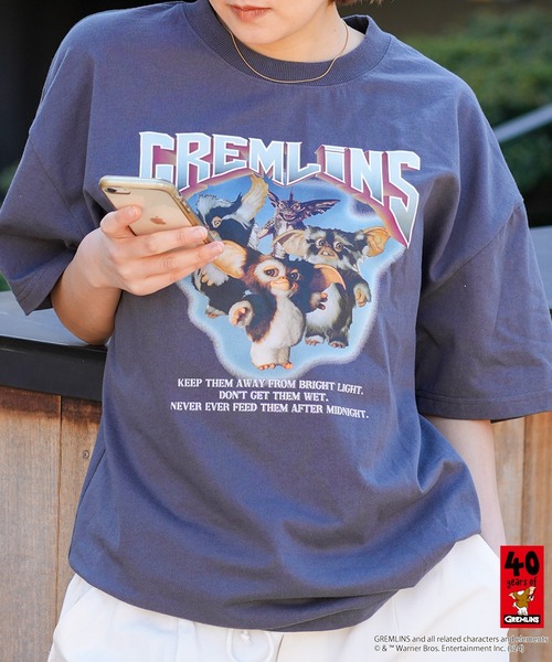 UNIIT（ユニット）の「グレムリン オリジナルデザインTシャツ ギズモ　ドロップショルダー ビッグシルエット　ユニセックス（Tシャツ/カットソー・メンズ・ホワイト系その他2/グレー系その他2/ブルー系その他/ベージュ系その他・X-LARGE/SMALL/MEDIUM/LARGE）」の9枚目の写真