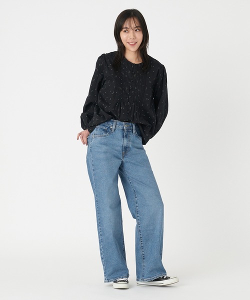Levi's(リーバイス)の「Levi's/リーバイス HIGH RISE WIDE LEG(デニムパンツ・レディース・インディゴブルー/ダークインディゴブルー/ライトインディゴブルー・27inch/26inch/25inch/24inch/28inch/23inch)」の7枚目の写真