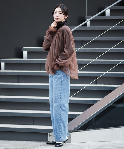 Levi's(リーバイス)の「Levi's/リーバイス HIGH RISE WIDE LEG(デニムパンツ・レディース・インディゴブルー/ダークインディゴブルー/ライトインディゴブルー・27inch/26inch/25inch/24inch/28inch/23inch)」の22枚目の写真