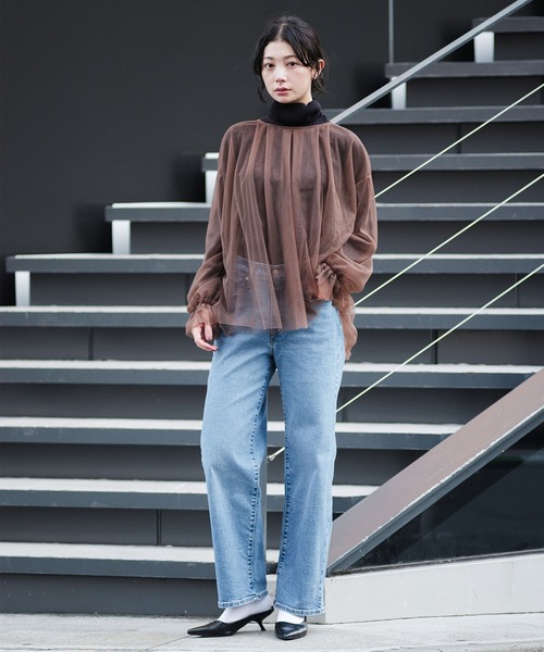 Levi's(リーバイス)の「Levi's/リーバイス HIGH RISE WIDE LEG(デニムパンツ・レディース・インディゴブルー/ダークインディゴブルー/ライトインディゴブルー・27inch/26inch/25inch/24inch/28inch/23inch)」の20枚目の写真