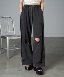 ダメージピグメントスウェットパンツ