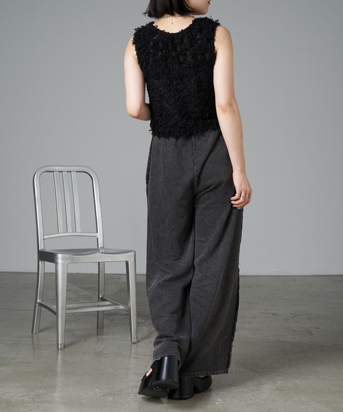 RAY CASSIN（レイカズン）の「ダメージピグメントスウェットパンツ（その他パンツ・レディース・グレー系その他2/ブラウン/アイボリー/ブラック・FREE）」の19枚目の写真