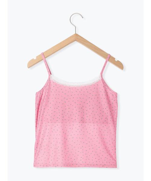 ehka sopo（エヘカソポ）の「カップ付花柄キャミソール（キャミソール・レディース・キナリ/ピンク/ブルー/ブラック・F）」の7枚目の写真