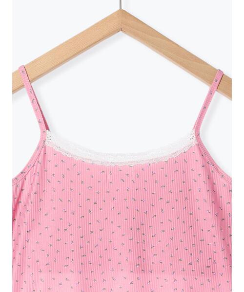 ehka sopo（エヘカソポ）の「カップ付花柄キャミソール（キャミソール・レディース・キナリ/ピンク/ブルー/ブラック・F）」の11枚目の写真