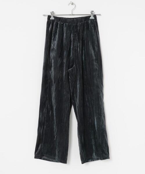 URBAN RESEARCH(アーバンリサーチ)の「クラッシュベロアイージーパンツ(その他パンツ・レディース・ピンク/ネイビー/ブラック・FREE)」の14枚目の写真