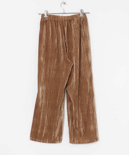 URBAN RESEARCH(アーバンリサーチ)の「クラッシュベロアイージーパンツ(その他パンツ・レディース・ピンク/ネイビー/ブラック・FREE)」の11枚目の写真